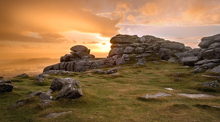 Sunset over Pew Tor